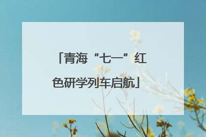 青海“七一”红色研学列车启航