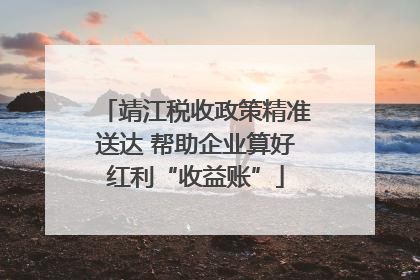 靖江税收政策精准送达 帮助企业算好红利“收益账”