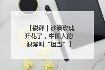 锐评｜沙漠玫瑰开花了，中国人的浪漫叫“担当”