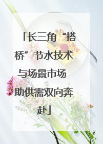 长三角“搭桥”节水技术与场景市场 助供需双向奔赴