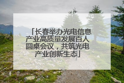 长春举办光电信息产业高质量发展百人圆桌会议，共筑光电产业创新生态