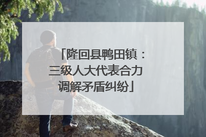 隆回县鸭田镇：三级人大代表合力调解矛盾纠纷