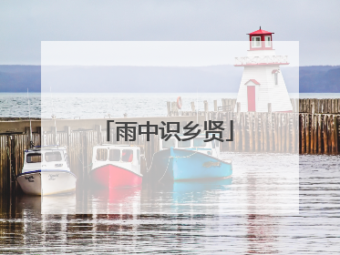 雨中识乡贤