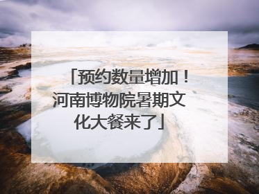 预约数量增加！河南博物院暑期文化大餐来了