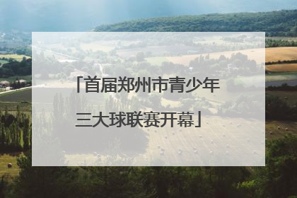 首届郑州市青少年三大球联赛开幕