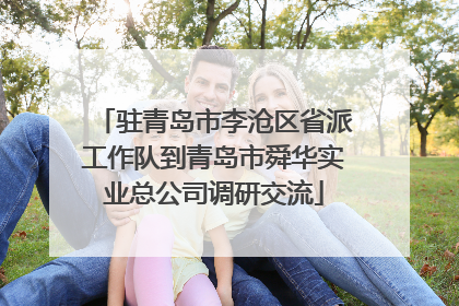 驻青岛市李沧区省派工作队到青岛市舜华实业总公司调研交流