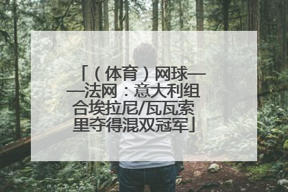 （体育）网球——法网：意大利组合埃拉尼/瓦瓦索里夺得混双冠军