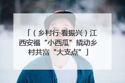 （乡村行·看振兴）江西安福“小西瓜”撬动乡村共富“大支点”