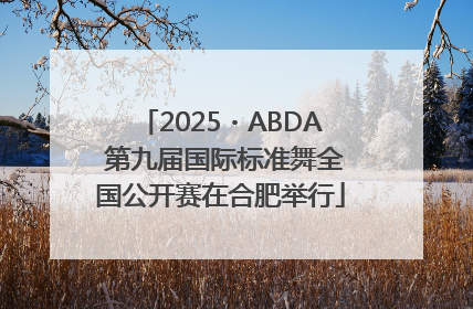 2025・ABDA 第九届国际标准舞全国公开赛在合肥举行