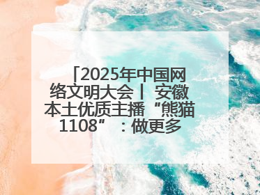 2025年中国网络文明大会丨 安徽本土优质主播“熊猫1108”：做更多正能量的事情 带给大家快乐