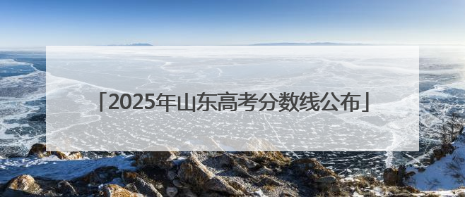 2025年山东高考分数线公布