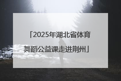 2025年湖北省体育舞蹈公益课走进荆州