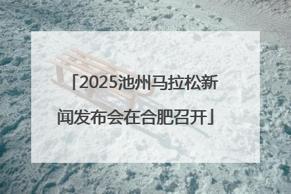 2025池州马拉松新闻发布会在合肥召开