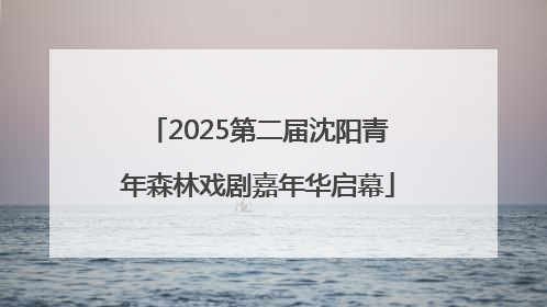 2025第二届沈阳青年森林戏剧嘉年华启幕