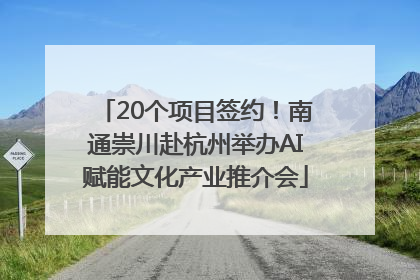 20个项目签约！南通崇川赴杭州举办AI赋能文化产业推介会