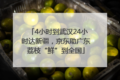4小时到武汉24小时达新疆，京东助广东荔枝“鲜”到全国