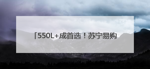 550L+成首选！苏宁易购618大容量冰箱增220%