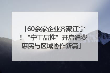 60余家企业齐聚江宁！“宁工品推”开启消费惠民与区域协作新篇