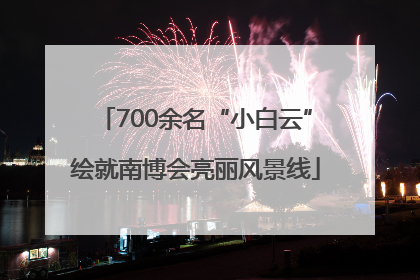 700余名“小白云”绘就南博会亮丽风景线