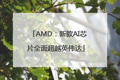 AMD：新款AI芯片全面超越英伟达