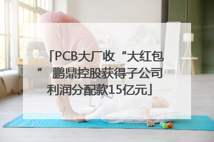 PCB大厂收“大红包” 鹏鼎控股获得子公司利润分配款15亿元
